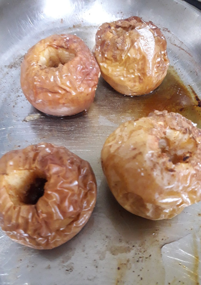Una foto de Manzanas al horno.  Postre rico y light