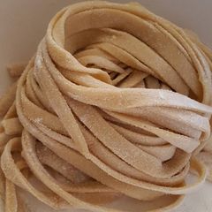 A picture of Homemade noodle.