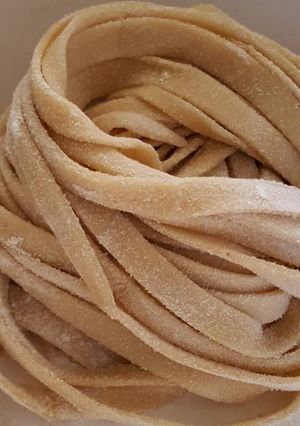 A picture of Homemade noodle.