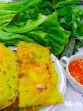 Bánh xèo tôm,thịt, mực và trứng cút