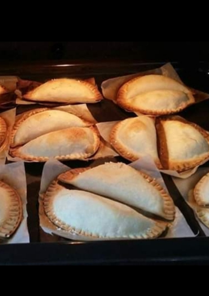 Una foto de Obleas rellenas de pera