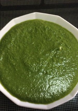 A picture of Green chutney for Dhokla.
