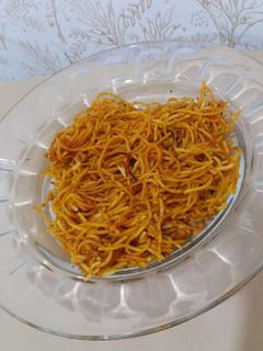 عکسی از دستور کته ماکارونی دارچینی