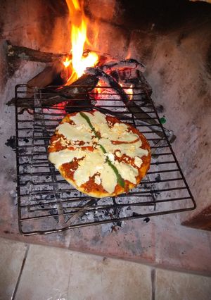 Una foto de Pizza a la parrilla