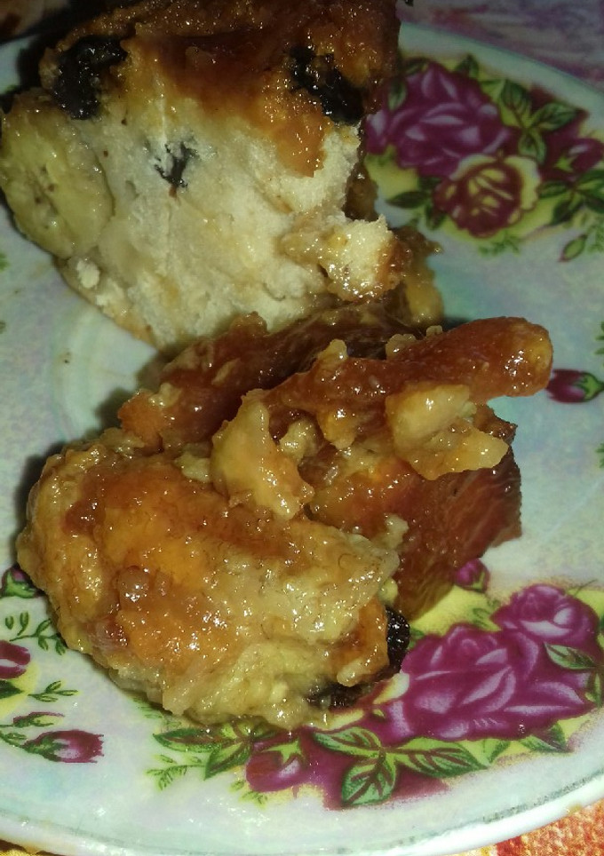 Una foto de Budín de banana.Con pasas de uvas