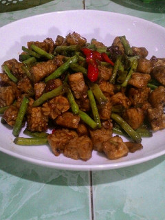 Foto resep Tumis Tempe Kacang panjang sederhana