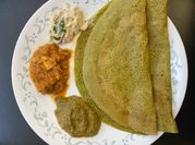 A picture of spinach dosa