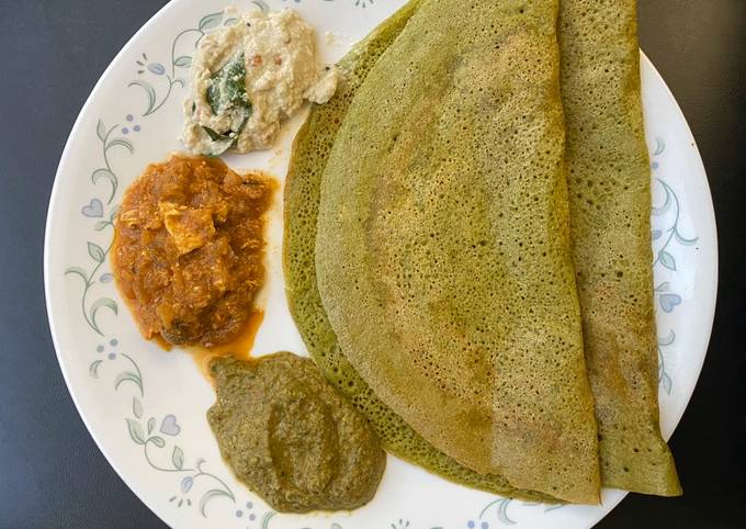 Simple Way to Prepare Homemade Spinach Dosa