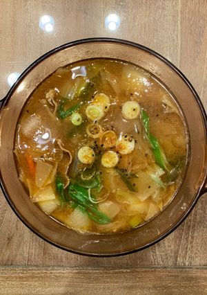 豬肉味噌湯 的食譜成品照片