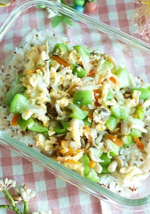 滑蛋絲瓜燴飯 的食譜成品照片