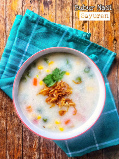 Foto resep Bubur Nasi Sayuran