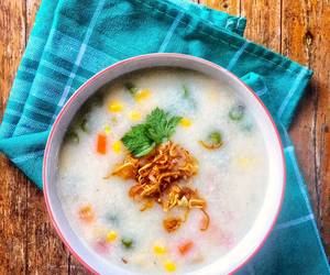 Resep Terbaik Bubur Nasi Sayuran Lezat Mantap