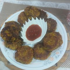 A picture of Pumpkin shami kababs.