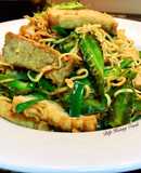 Đậu Hủ+Đậu Rồng+Mì Gói Xào Chay