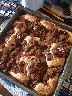 A picture of Date coffee cake.