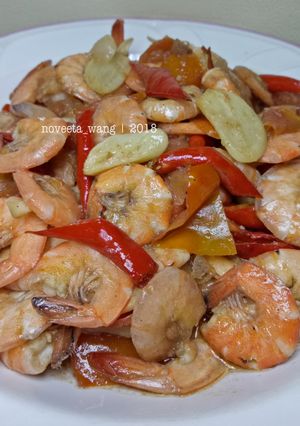 Foto resep Udang Masak Kecap Inggris