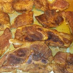 A picture of Bake pork chops.