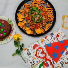 A picture of Chole chaat recipe.