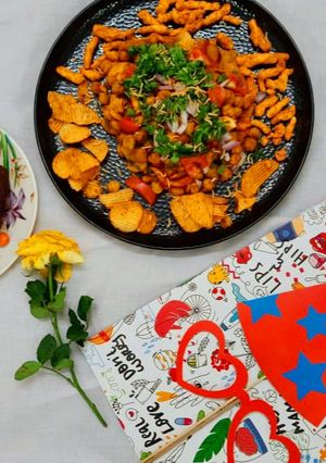 A picture of Chole chaat recipe.