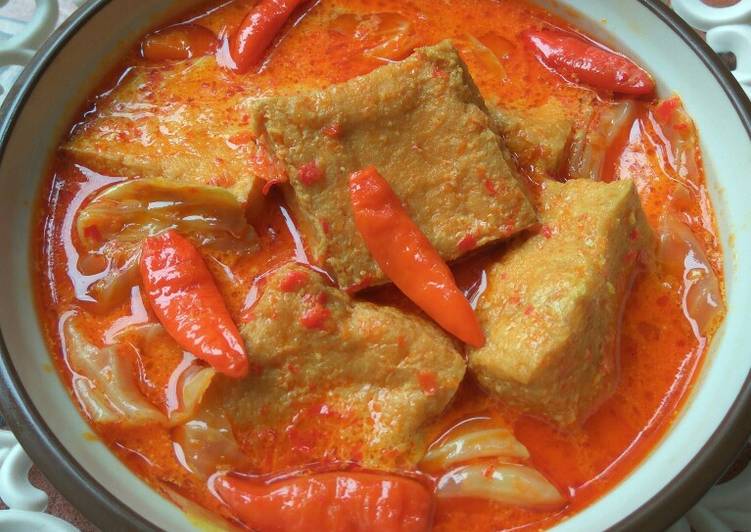 Resep Tahu kuah  santan pedas oleh Vivi Febriany Cookpad