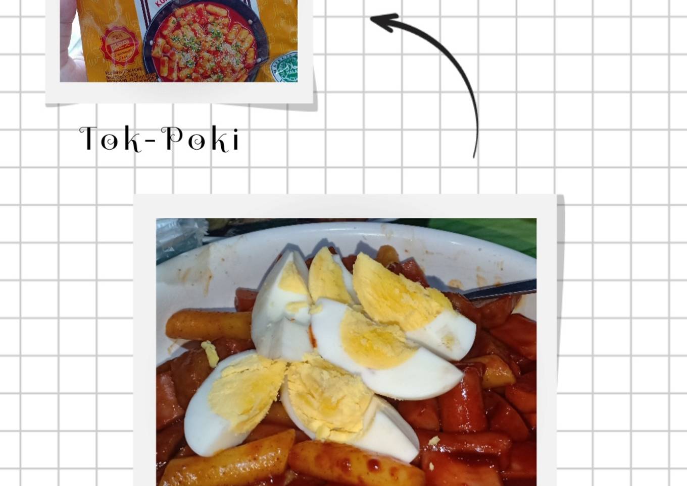 Tteokbokki / Kue beras korea / Tokpoki instan (korinus)