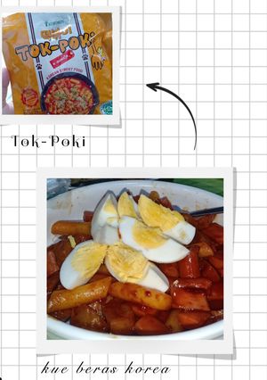 Foto resep Tteokbokki / Kue beras korea / Tokpoki instan (korinus)