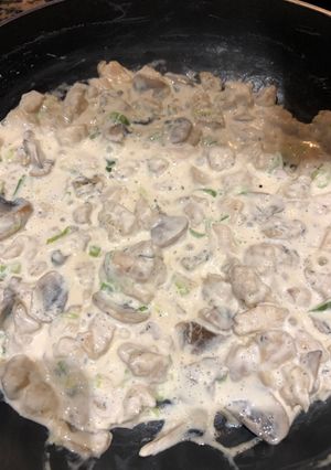 Una foto de Crema de champiñones