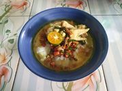 Gambar bubur ikan teri pedas