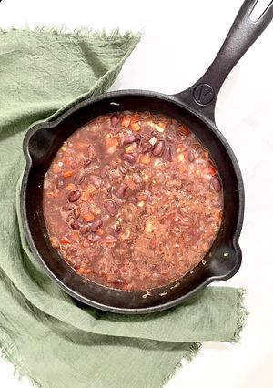 Una foto de Frijoles de seda al natural