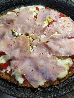 Una foto de Pizza sin harina riquísima!!!