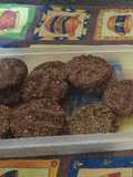 Galletas de avena, cambur, zanahoria y cacao