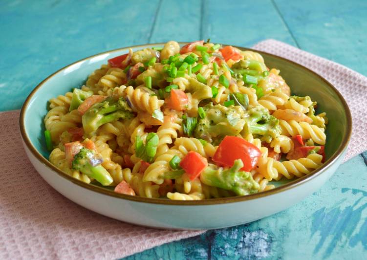 Cajun Cheese Prawn Broccoli Pasta