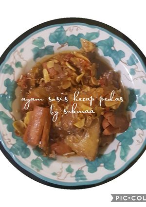 Foto resep Ayam Sosis Kecap Pedas