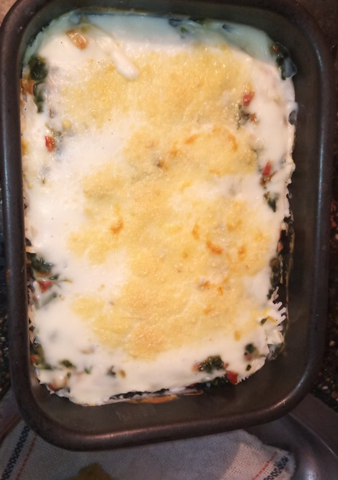 Una foto de Pastel de Espinaca Y Arroz