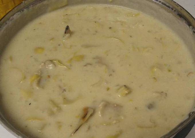 Recipe of Award-winning Oyster and Artichoke soup