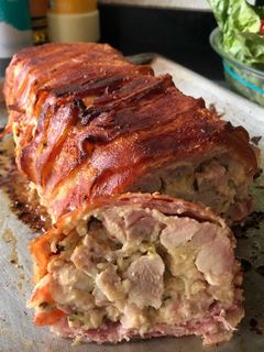 Őzgerincben sült csirkecomb filé recept fotója