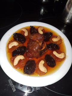 صورة لوصفة طاجين الحلو بالحم