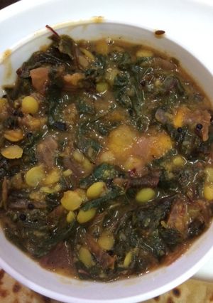 A picture of Paapu Kura(protein packed side dish).