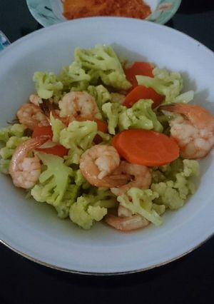 Foto resep Kembang kol cah udang
