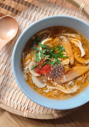 Hình của món Súp Gà 3 Loại Nấm.