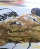 Mini torta de vainillas con dulce de leche