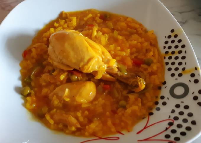 Arroz guisado con pollo y verduras Receta de lucia2906- Cookpad