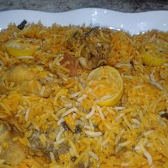 A picture of Chicken Baryani.