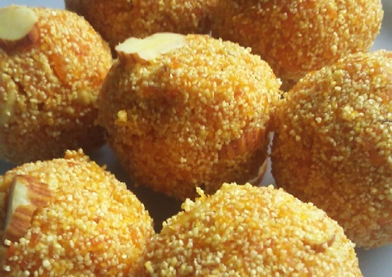 Rava carrot laddu