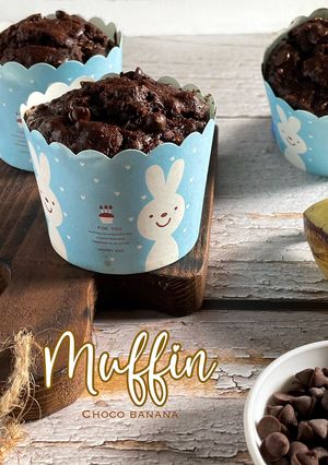 Foto resep Choco Banana Muffin