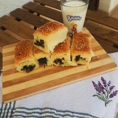 A picture of Turkish Borek rolls (granny's version).