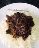 Beef Liver and red-wine onion gravy