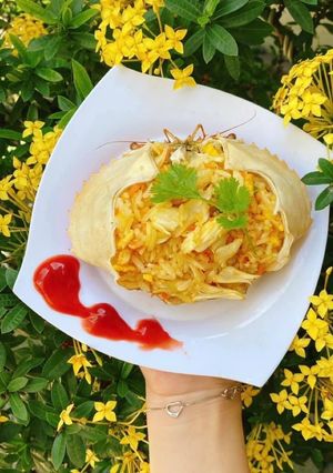 Hình của món Cơm chiên cua rau củ cho bé.