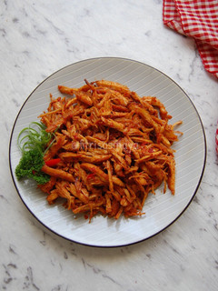 Foto resep Ayam suwir Pedas