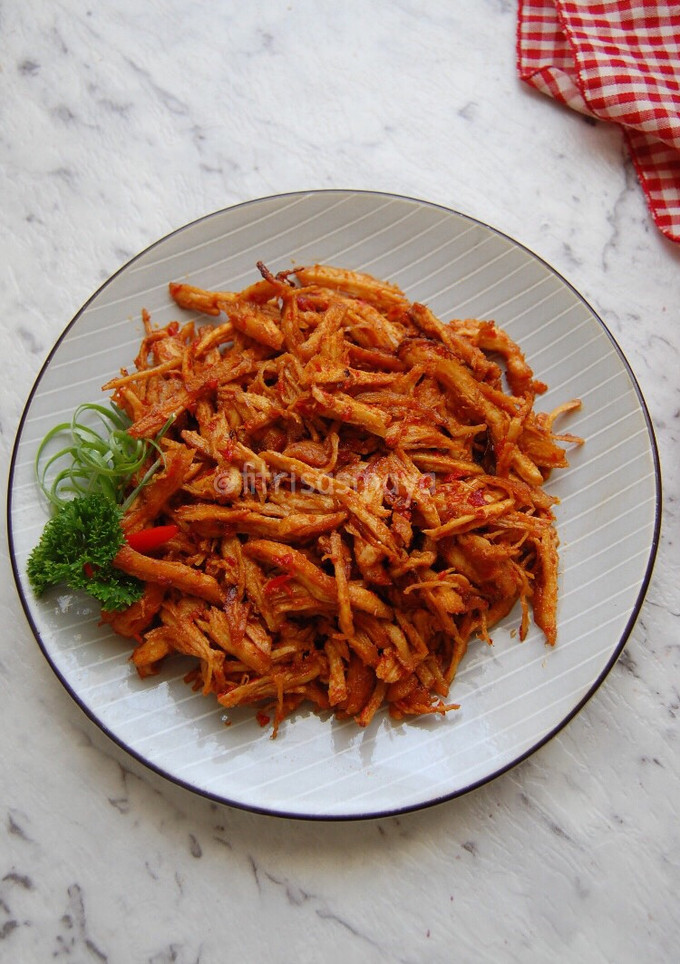 Foto resep Ayam suwir Pedas